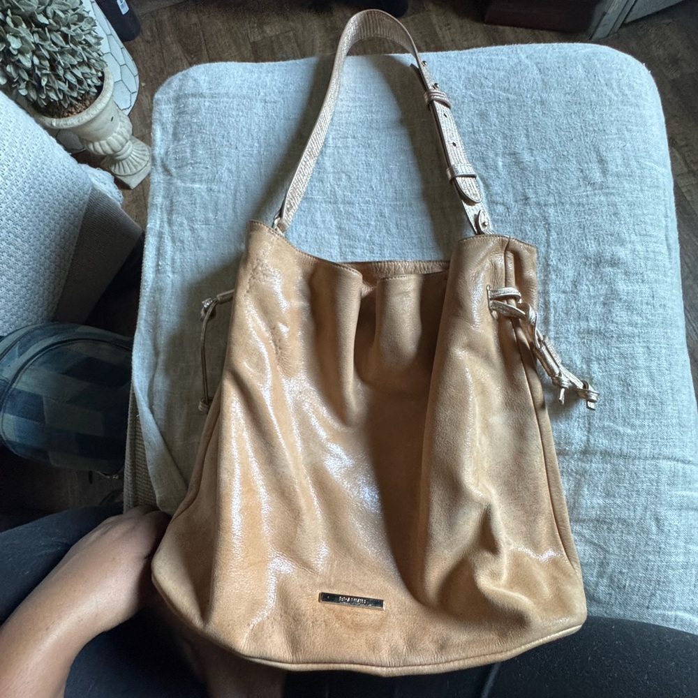 Brahmin Tan Shoulder Bag with Slouchy Design